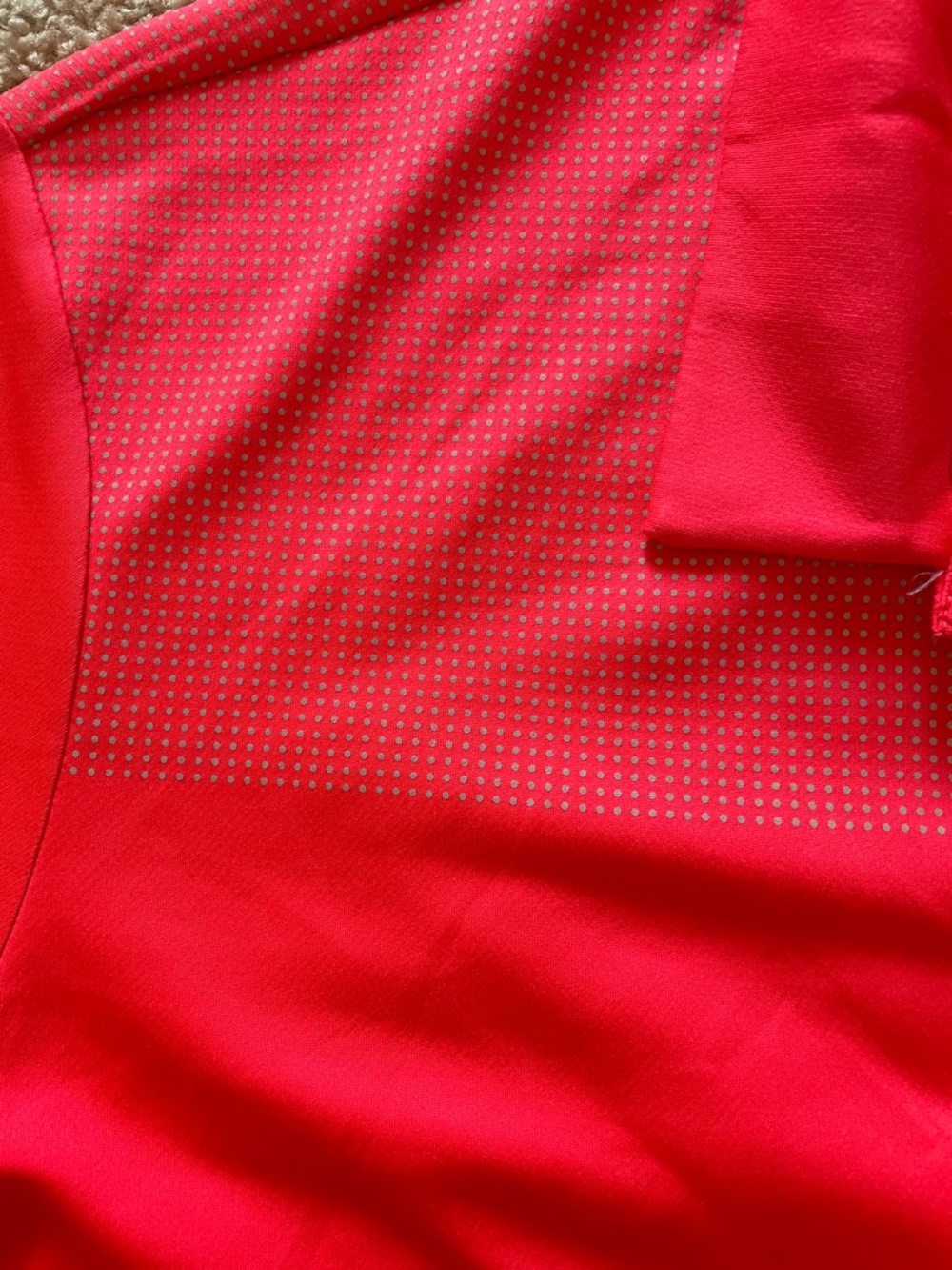 adidas Men's Bright Pink Performance Polo - Picture 4 of 4